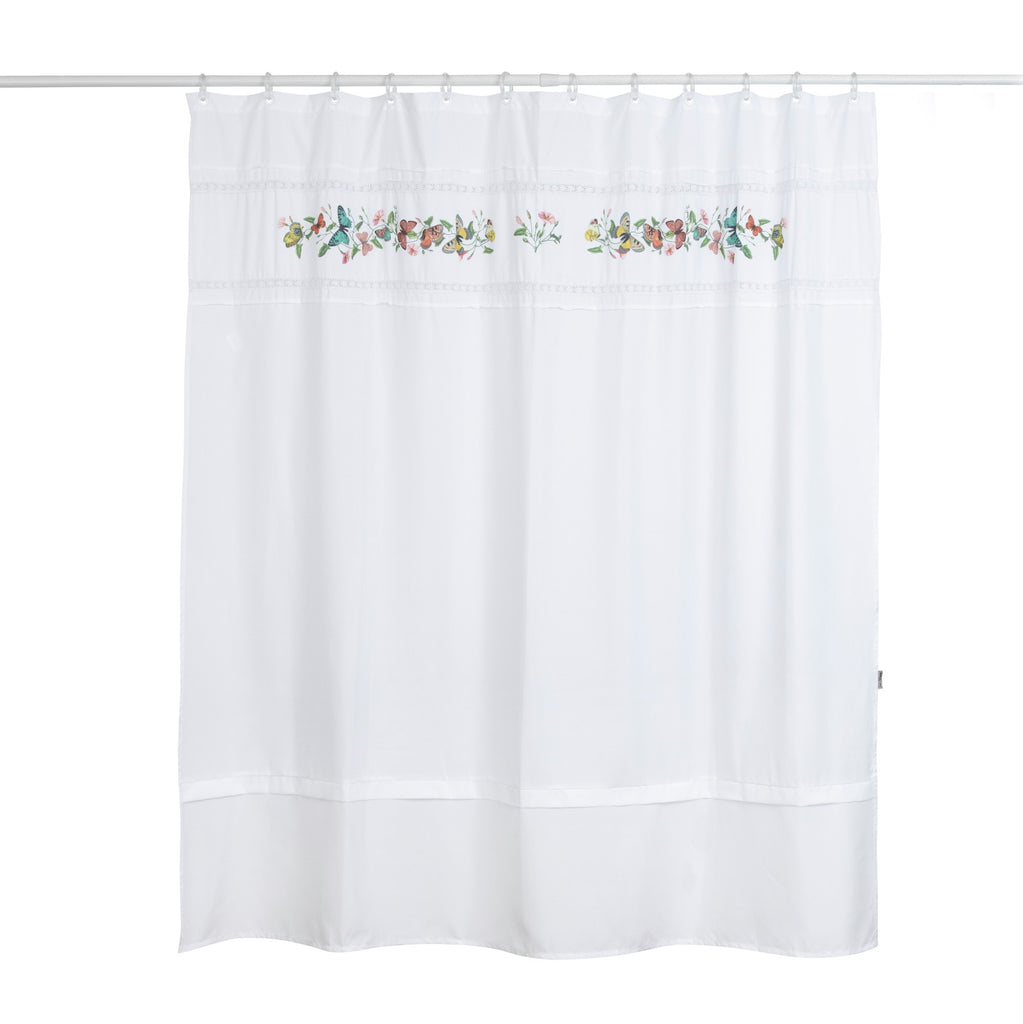 Cortina De Baño Mariposa Vintage 180x180